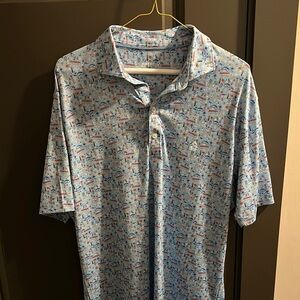 Johnnie-O Chicago themed polo